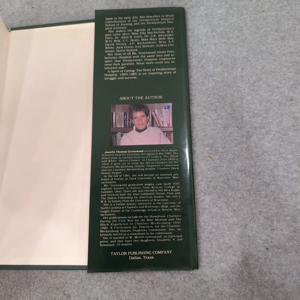 Presbyterian Hospital The Spirit of Caring 1903-1985 History Book Greenwood - Picture 3 of 4